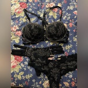 Victoria’s Secret 3-piece push up bra and panty set.